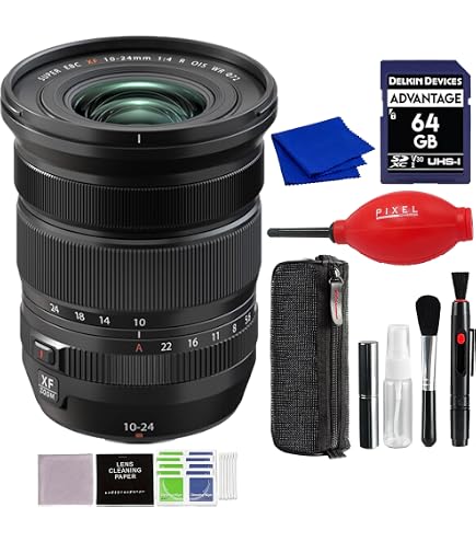 Amazon.com : Fujifilm XF 10-24mm f/4 R OIS WR Lens (Black) Bundle